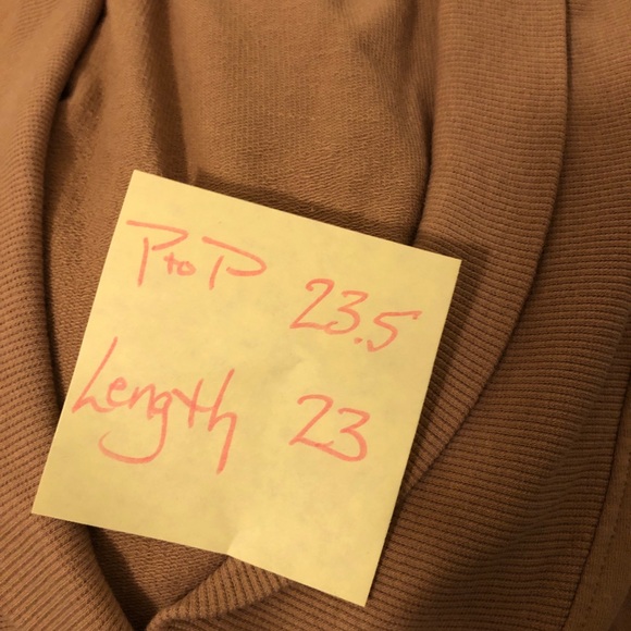 FYI shawl V neck pullover. Medium. Cotton with spandex - Picture 9 of 9